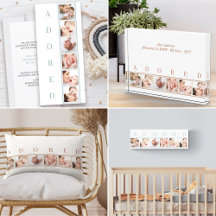 Photo Collage with ADORED for new baby
