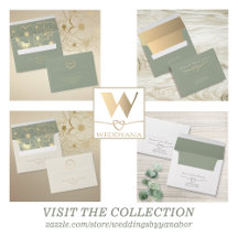Best Sage Green Wedding Envelopes