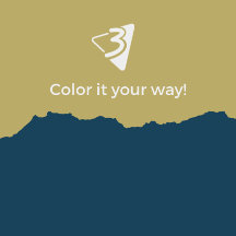 Brown and Blue Pillows - Living Room