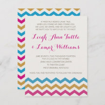 Chevron Invitations