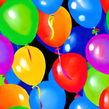 Colorful Birthday Balloons