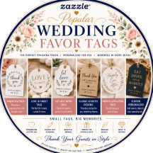 Popular Wedding Favor Tags