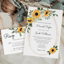 Elegant Sunflower Eucalyptus Wedding Collection