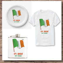 St Patricks Day 100% Drunk Irish Flag 