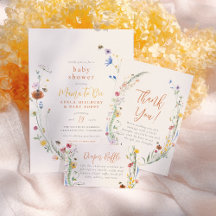 Mama To Bee Wildflower Boho Girl Baby Shower