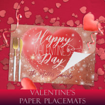 Valentine's Day Paper Placemats