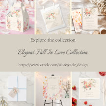 Elegant Fall Watercolor Apples Wedding