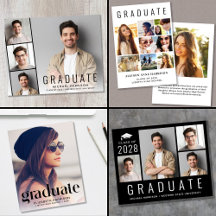 Modern Graduation Announcements