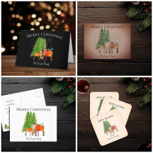 Christmas Deer in Snow