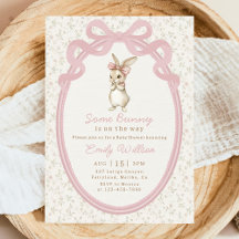 Coquette Pink Bow Bunny Party