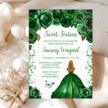 Hunters Green Floral Confetti Princess