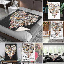 Heart Photo Collage with 51 Photos