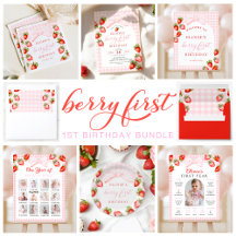 Berry First Gingham Coquette Birthday