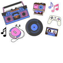Retro Music 1980's Style Nostalgia