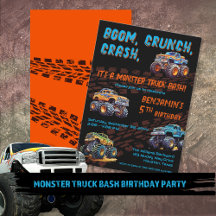Monster Truck Bash Boy Birthday Party