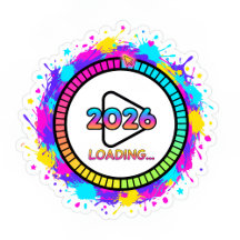 Vibrant New Year Tech Fun Decal