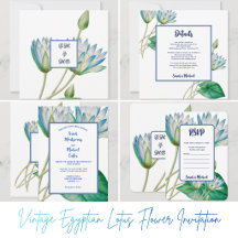 Vintage Egyptian Lotus Flower 