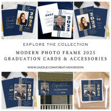 Modern Stylish Photo Frame 2025 Graduation 