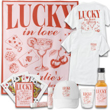 Custom Lucky In Love Bachelorette Party Supplies