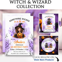 Kids Halloween Witch and Wizard
