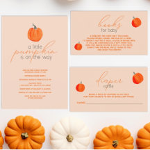 Little Pumpkin Gender Neutral Fall Baby Shower Set