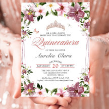 Floral Quinceañera Birthday 