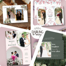 First Christmas Married Photo Cards