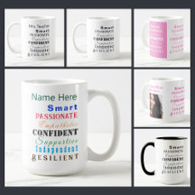 Qualities of Great Women, Modern Motivational Mugs