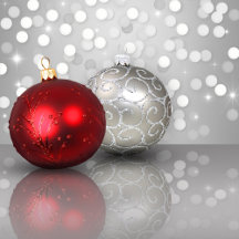 Shimmery Christmas Ornaments