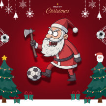 Santa Claus Rebel Footballer