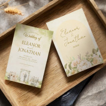 Outdoor Garden Wedding Invitation 