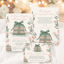 Whimsical Sage green New Chapter Books Baby Shower