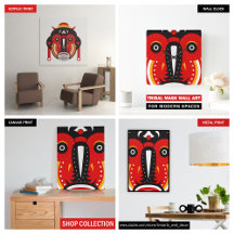 Goli Tiki Tribal Mask Wall Art
