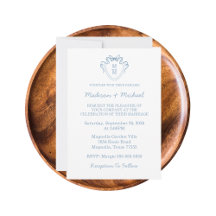 Whimsical Hand Drawn Blue Wedding Collection