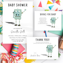 Robot baby shower