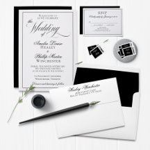Elegant Black and White Wedding