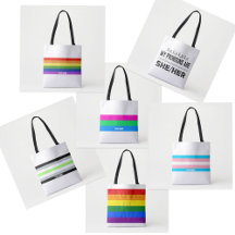 LGBTQIA+/Gender Pronouns Tote Bags