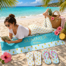 Tropical Pineapple Summer Fruit Pattern