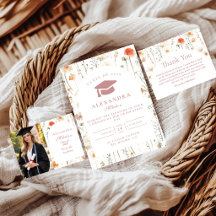Elegant Wildflower Graduation Celebration