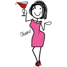 PARTY GIRL CHEERS! WINE LOVER