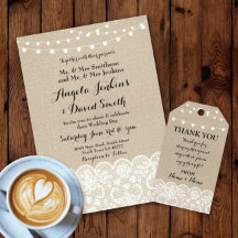 Burlap & Lace Trim Collection