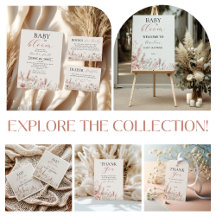 Boho Bloom Baby Shower Soft Floral Elegance