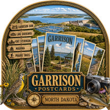 Garrison North Dakota Postcards/Gifts