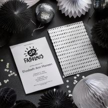 50 and Fabulous Black and White