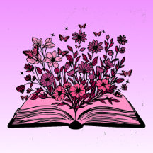 Just One More Chapter - Floral Book Lover -Bookish