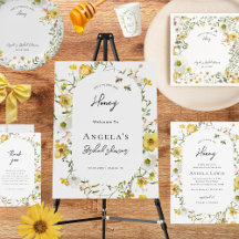 She's Found Her Honey Yellow Floral Bridal Shower