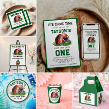 “First Year Down” football birthday collection!