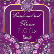 Cardinal Red Rosace F Gift