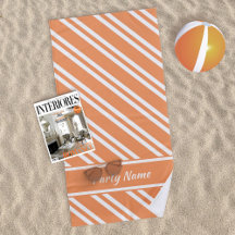 Orange  and White Stripes