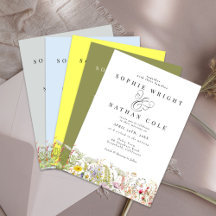 Spring Summer Wildflower Boho Wedding